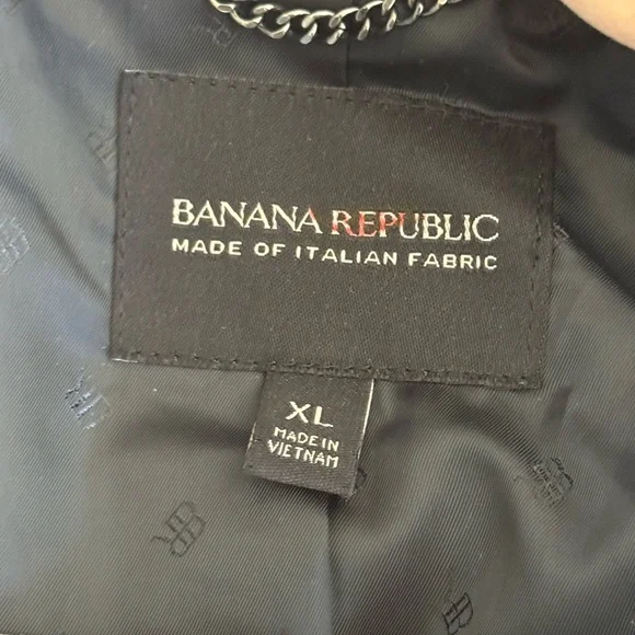 Banana Republic Black and White Animal Print Cocoon moto Jacket size XL - Picture 7 of 11